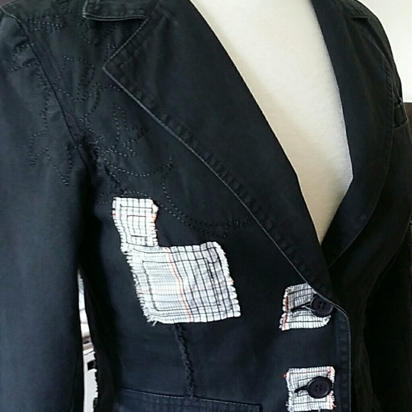 Nwt Love Stitch Patchwork Zippered Jacket Small - Picture 3 of 8